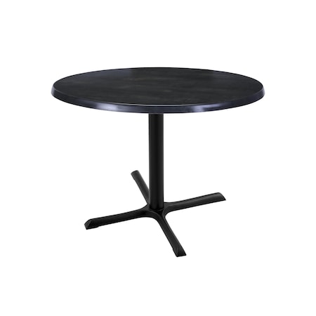 Holland Bar Stool Co 30" Tall In/Outdoor All-Season Table, 30" dia. Black Steel Top OD211-3030BWOD30RBlkStl